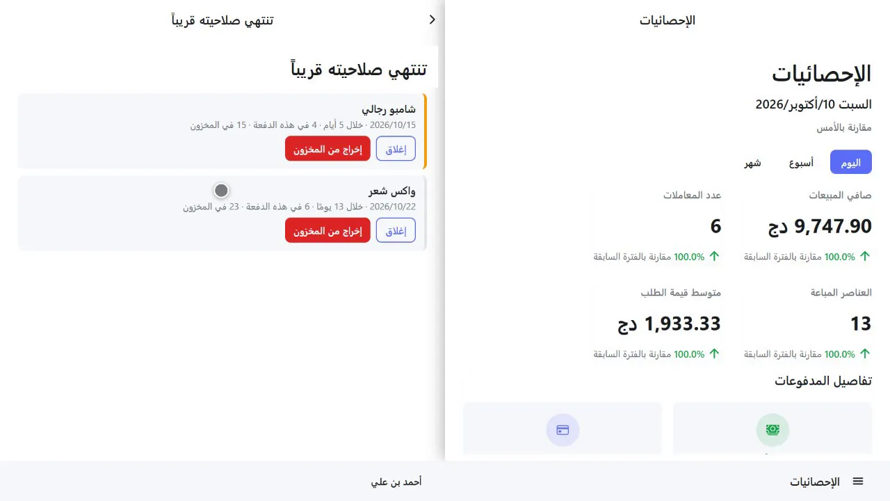 تقرير المنتجات التي تنتهي صلاحيتها قريبًا