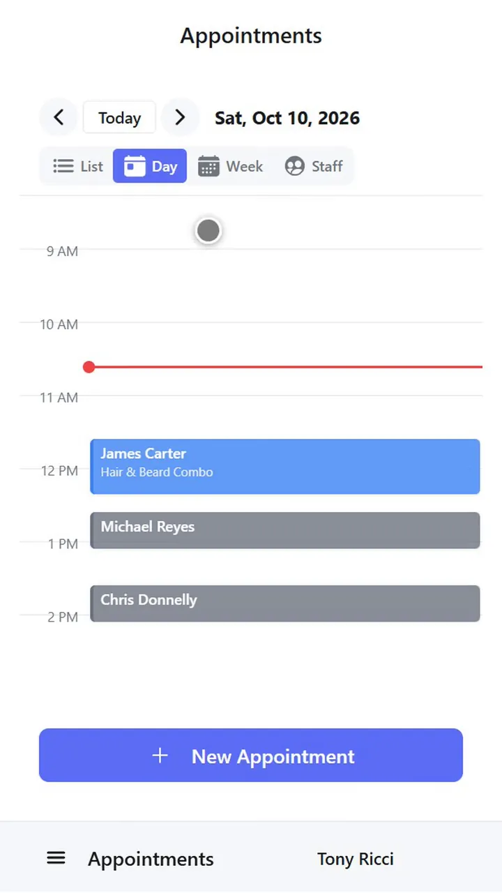 The same calendar on an Android phone