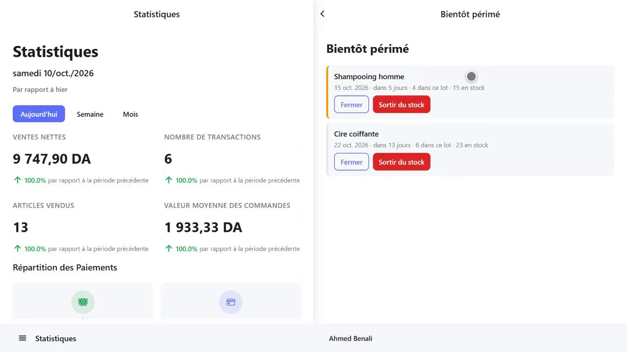 Rapport des produits bientôt périmés